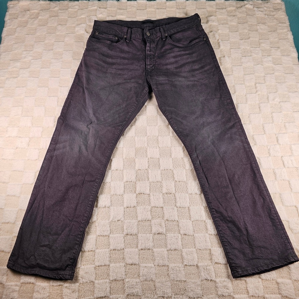 Polo Ralph Lauren Mens Straight Leg Pants Charcoal Grey 35x27.5